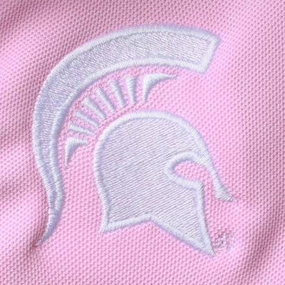 Shop Garb Girls Toddler  Pink Michigan State Spartans Caroline Cap Sleeve Polo Dress