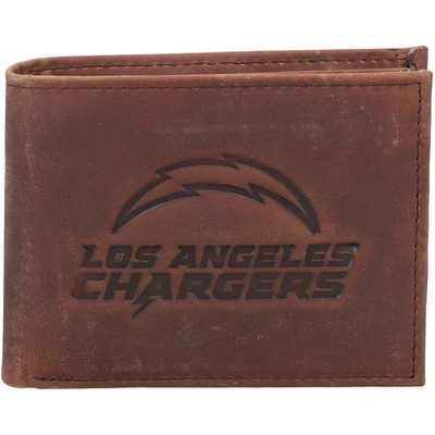 Shop Evergreen Enterprises Brown Los Angeles Chargers Bifold Leather Wallet