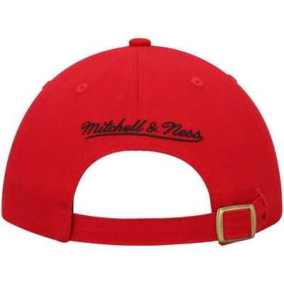 Shop Mitchell & Ness Red Dallas Burn Adjustable Hat