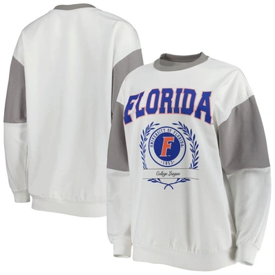 Shop Gameday Couture White Florida Gators It's A Vibe Dolman Pullover Sweatshirt