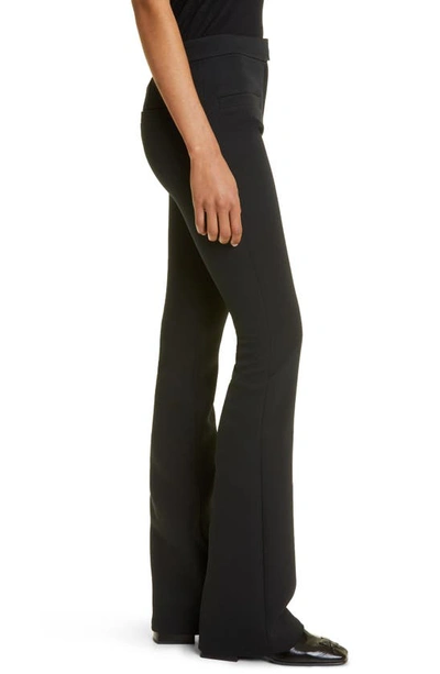 Shop Courrèges Corolla Flare Twill Pants In Black