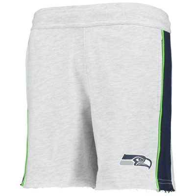 Shop Outerstuff Youth Heathered Gray Seattle Seahawks Wingback Shorts In Heather Gray