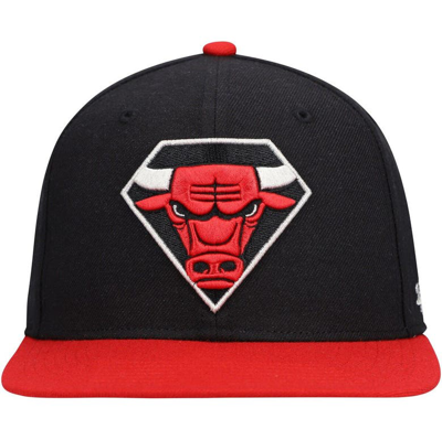 Shop 47 ' Black/red Chicago Bulls 75th Anniversary Carat Captain Snapback Hat
