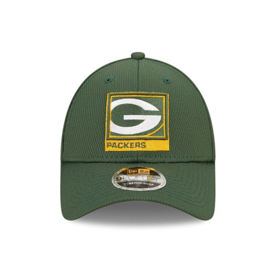 Shop New Era Green Green Bay Packers Framed Af 9forty Snapback Hat