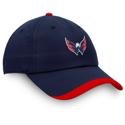 Shop Fanatics Branded Navy Washington Capitals Authentic Pro Rink Pinnacle Adjustable Hat