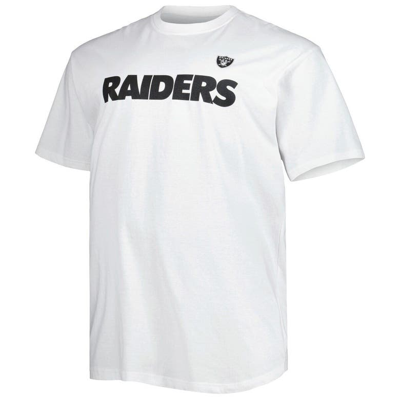 Shop Fanatics Branded White Las Vegas Raiders Big & Tall Hometown Collection Hot Shot T-shirt