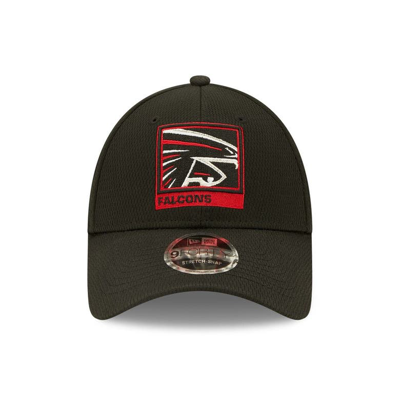 Shop New Era Black Atlanta Falcons Framed Af 9forty Snapback Hat