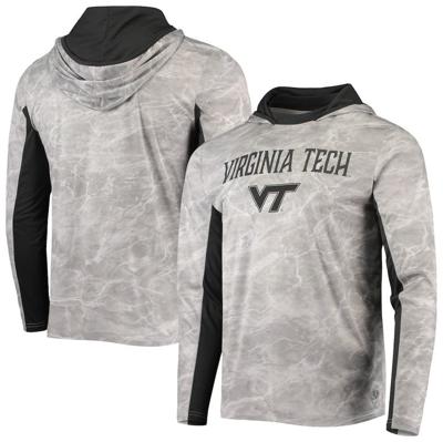 Shop Colosseum White Virginia Tech Hokies Mossy Oak Spf 50 Performance Long Sleeve Hoodie T-shirt