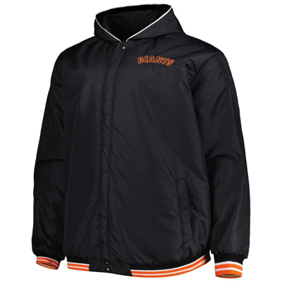 Shop Jh Design Black San Francisco Giants Reversible Fleece Full-snap Hoodie Jacket