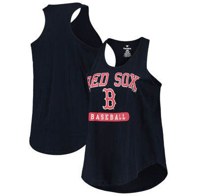 Shop Profile Navy Boston Red Sox Plus Size Racerback Tank Top