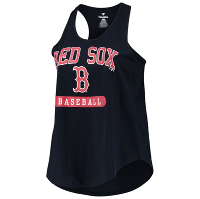 Shop Profile Navy Boston Red Sox Plus Size Racerback Tank Top