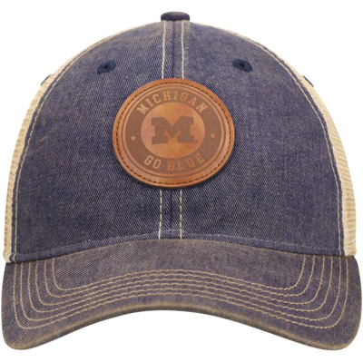 Shop Legacy Athletic Navy Michigan Wolverines Target Old Favorite Trucker Snapback Hat
