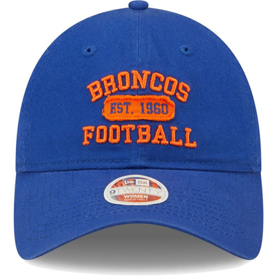 Shop New Era Royal Denver Broncos Formed 9twenty Adjustable Hat