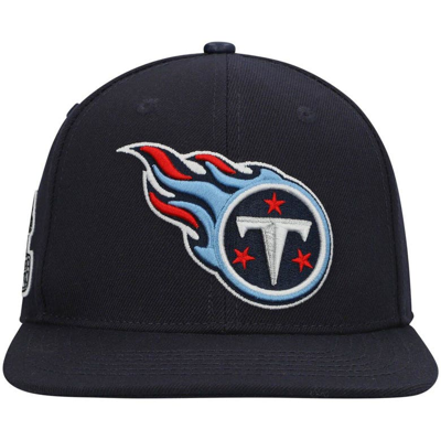 Shop Pro Standard Navy Tennessee Titans Logo Ii Snapback Hat
