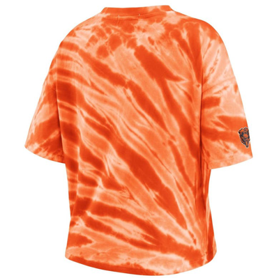 Shop Wear By Erin Andrews Orange Chicago Bears Tie-dye T-shirt