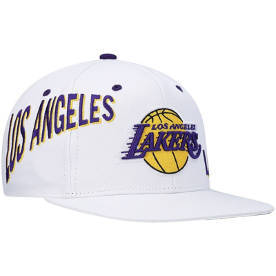 Men's Los Angeles Lakers Mitchell & Ness Cream Sail Two-Tone Snapback Hat