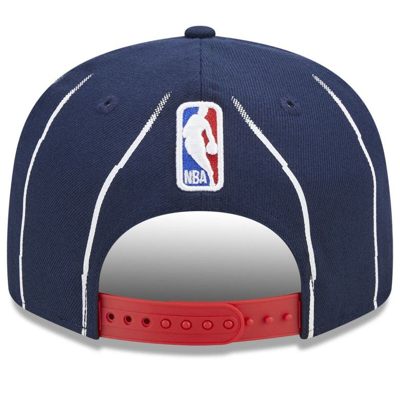 Shop New Era Navy Houston Rockets 2022/23 City Edition Official 9fifty Snapback Adjustable Hat In Gray