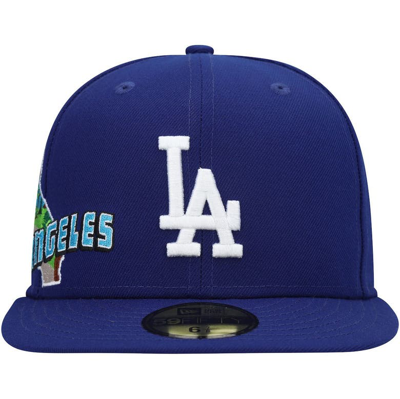 Shop New Era Royal Los Angeles Dodgers Stateview 59fifty Fitted Hat