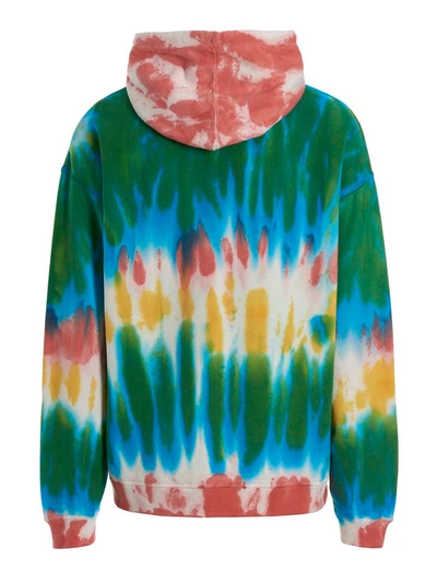 Dsquared2 Logo Tie Dye Sweatshirt Hoodie In Multicolor