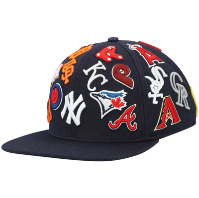 Shop Pro Standard Navy Mlb Pro League Wool Snapback Hat