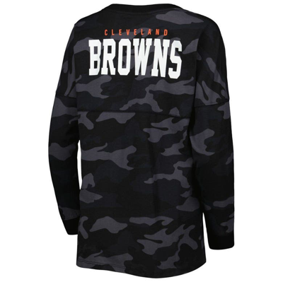 Men's Black Cleveland Browns Camo Program T-Shirt