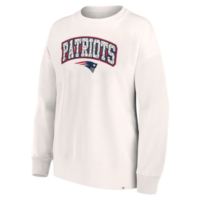 Shop Fanatics Branded White New England Patriots Leopard Team Pullover Sweatshirt
