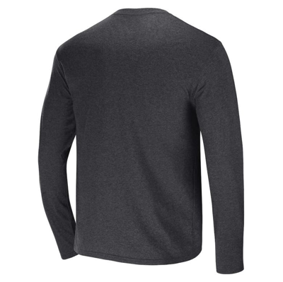 Shop Nfl X Darius Rucker Collection By Fanatics Heathered Charcoal Atlanta Falcons Long Sleeve T-shirt In Navy