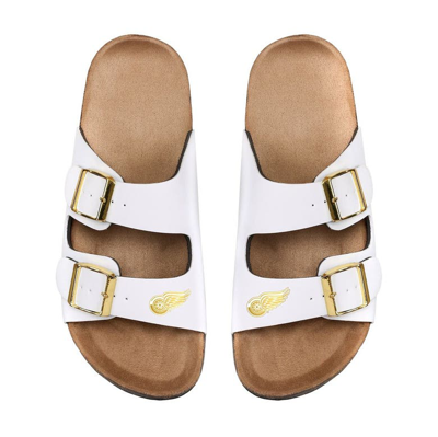 Shop Foco Detroit Red Wings Double-buckle Sandals In White
