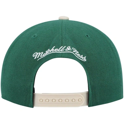 Shop Mitchell & Ness Green Milwaukee Bucks Core Side Snapback Hat In Hunter Green