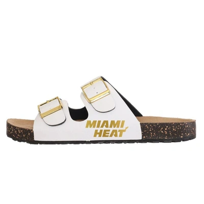 Shop Foco Miami Heat Double-buckle Sandals In White