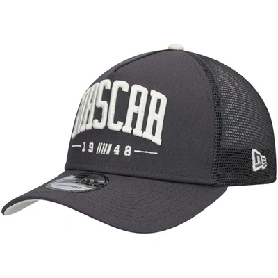 Shop New Era Gray Nascar A-frame 9forty Snapback Hat