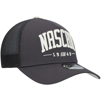 Shop New Era Gray Nascar A-frame 9forty Snapback Hat