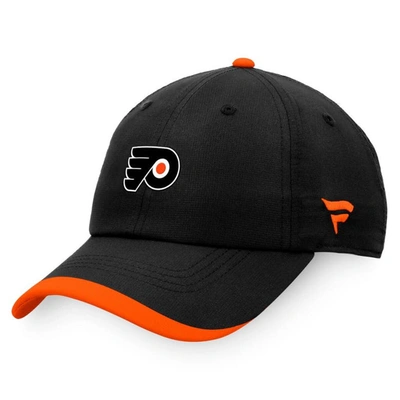 Shop Fanatics Branded Black Philadelphia Flyers Authentic Pro Rink Pinnacle Adjustable Hat