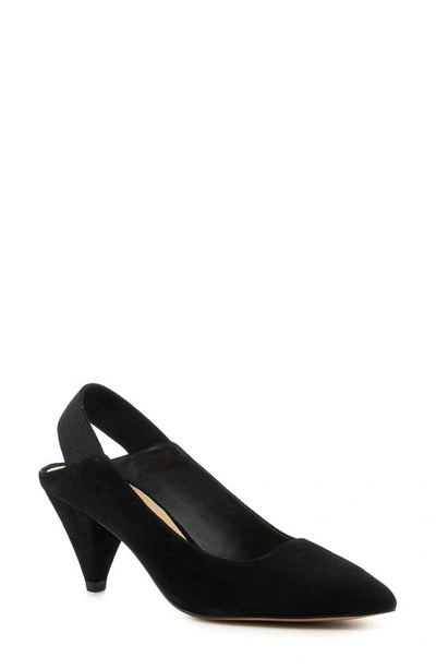 Shop Botkier Cobble Hill Slingback Pump In Black Suede