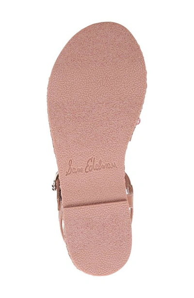 Shop Sam Edelman Holly Mini Beaded Sandal In Rose - 650
