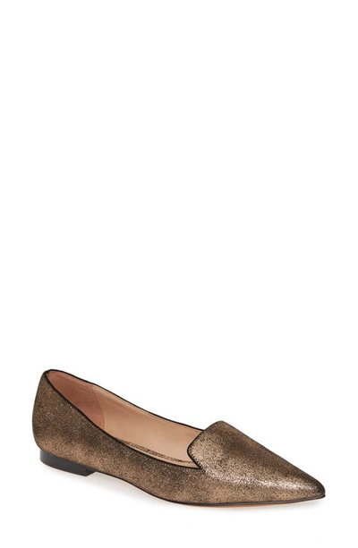 Portia Loafer In Bronze Suede