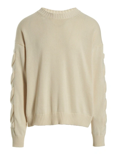 Shop Off-white '3d Diag' Sweater In Beige