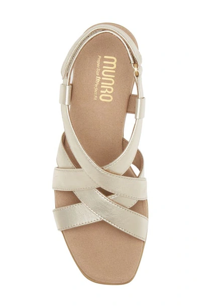 Shop Munro Maddox Platform Sandal In Gold