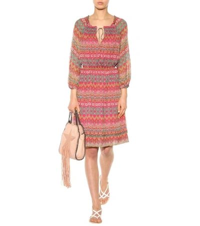Shop Diane Von Furstenberg Parry Silk Chiffon Dress In Coromaedel Multi