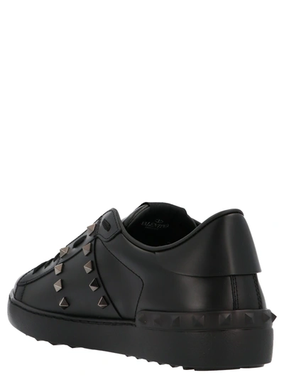 Shop Valentino Rockstud Untitled Sneakers Black