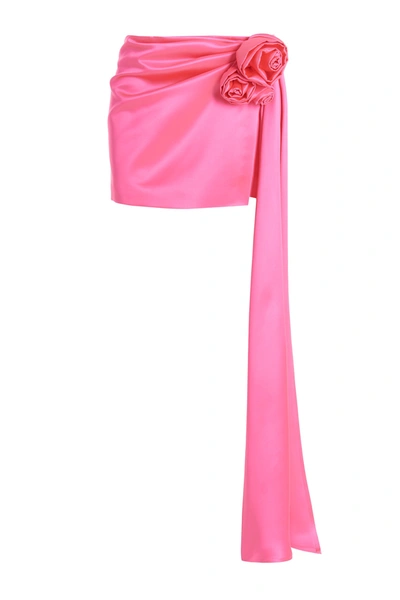 Shop Magda Butrym Pink Detail Miniskirt