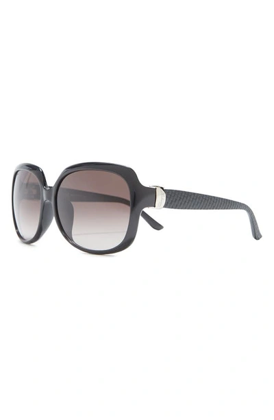 Ferragamo Salvatore  59mm Square Sunglasses In Black