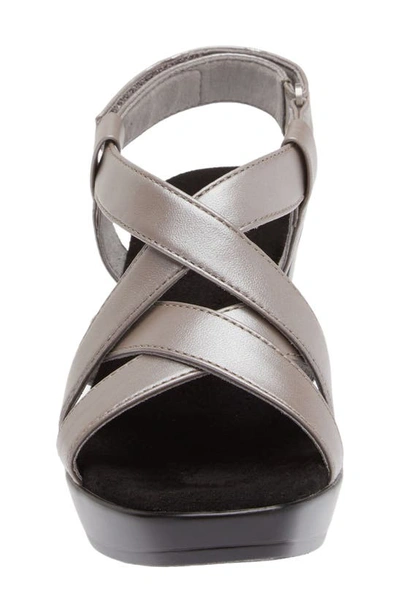 Shop Munro Maddox Platform Sandal In Silver