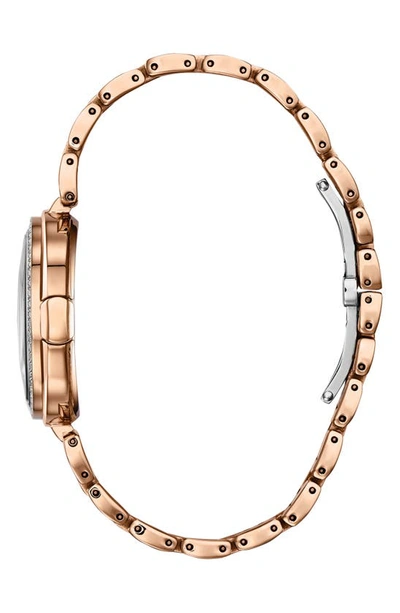 Shop Citizen Capella Collection Eco-drive Diamond Bezel Bracelet Watch, 34mm In Rose Gold