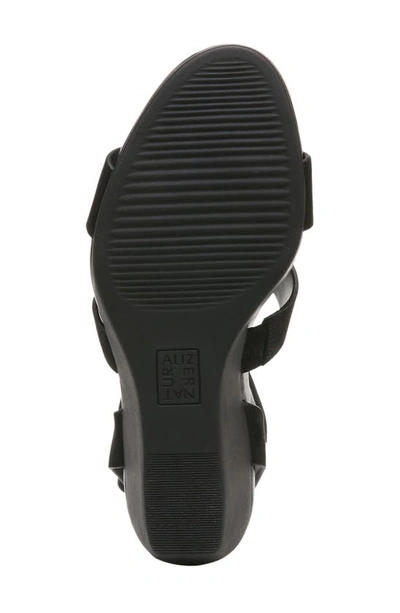 Shop Naturalizer Genn-ignite Wedge Sandal In Black Nubuck