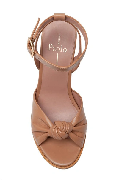 Shop Linea Paolo Eliana Ankle Strap Wedge Sandal In Desert