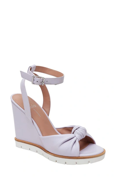 Shop Linea Paolo Eliana Ankle Strap Wedge Sandal In Lavender Fog