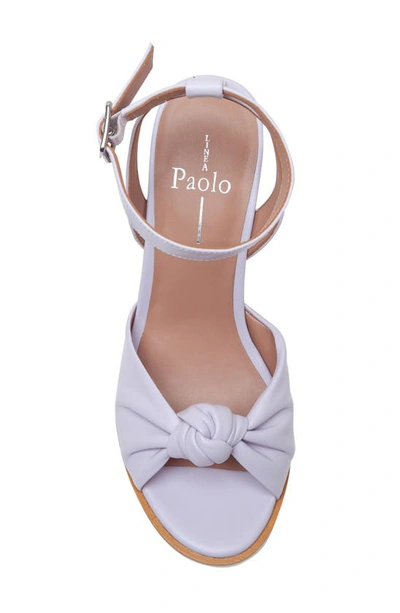 Shop Linea Paolo Eliana Ankle Strap Wedge Sandal In Lavender Fog