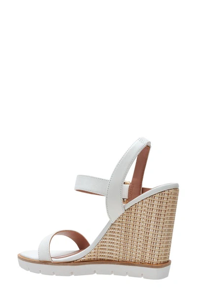 Shop Linea Paolo Emely Wedge Sandal In Eggshell