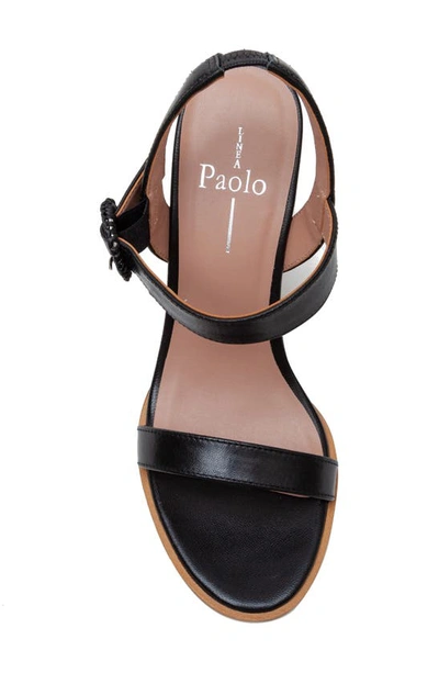 Shop Linea Paolo Emely Wedge Sandal In Black